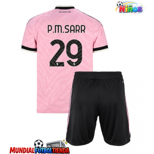 Camiseta Juventus Pape Matar Sarr #29 Segunda Equipación Replica 2026-27 para niños mangas cortas (+ Pantalones cortos)